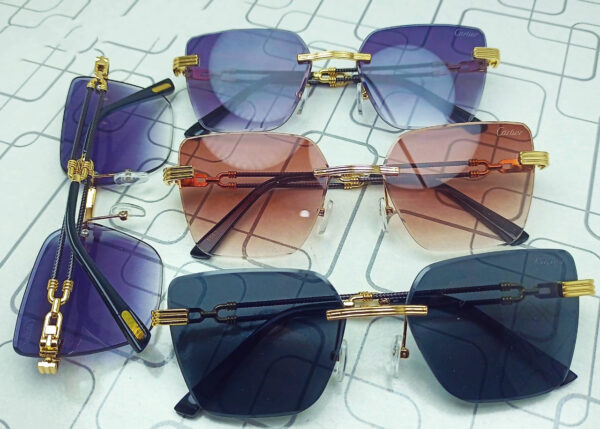 Cartier - 5549 - Golden Classic Black - Golden Purple - Golden Orange - Sunglasses